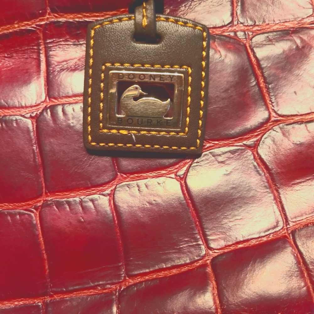 Dooney & Bourke Crocodile Embossed Leather.